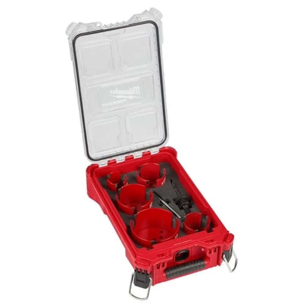 Milwaukee BIG HAWG 9-Piece Carbide Hole Saw Set PACKOUT Kit 49-56-9295