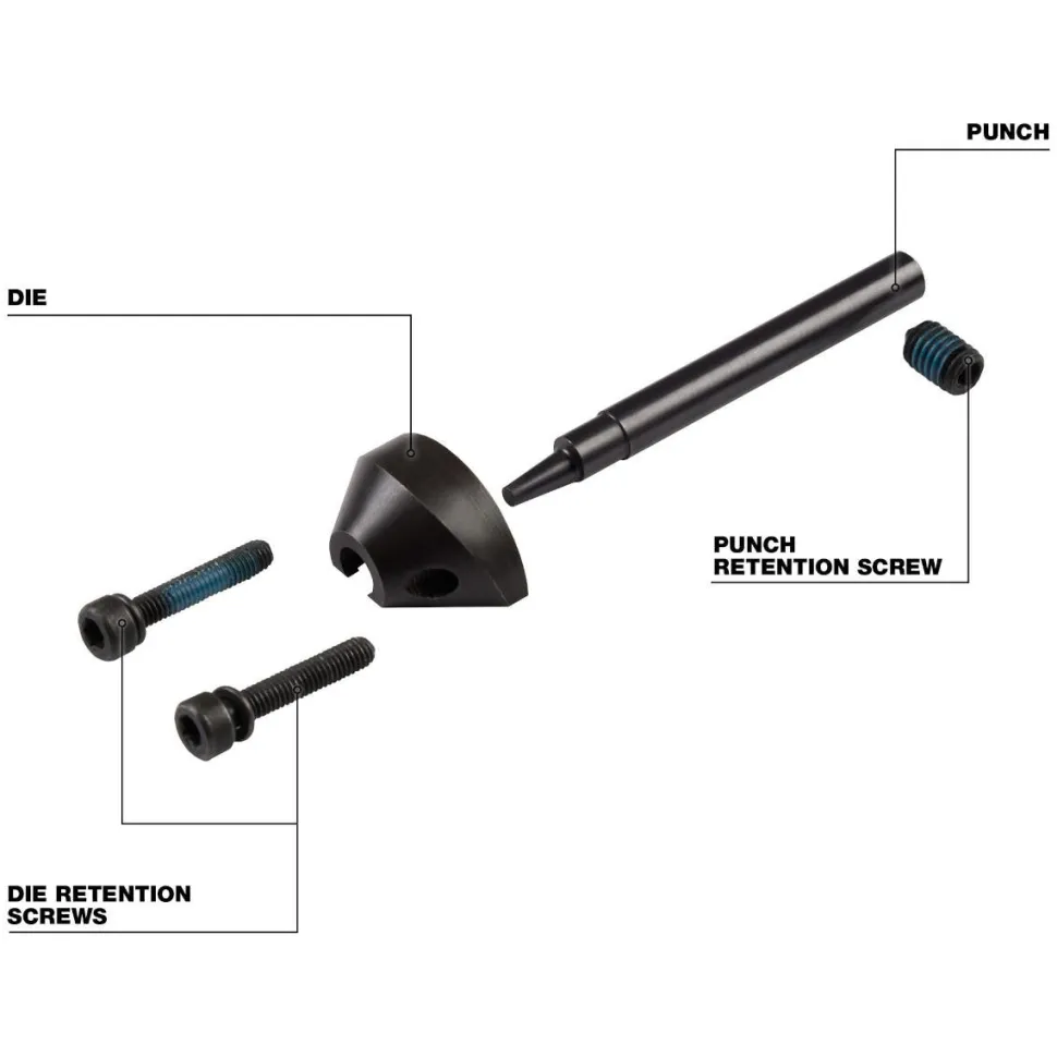 Milwaukee M12 FUEL 16 Ga Nibbler Punch & Die Set 48-44-0272