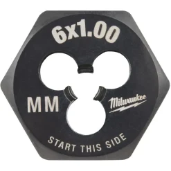 Milwaukee M6-1.00 mm 1-Inch Hex Threading Die 49-57-5336