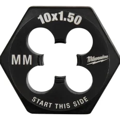 Milwaukee M10-1.50 mm 1-Inch Hex Threading Die 49-57-5352