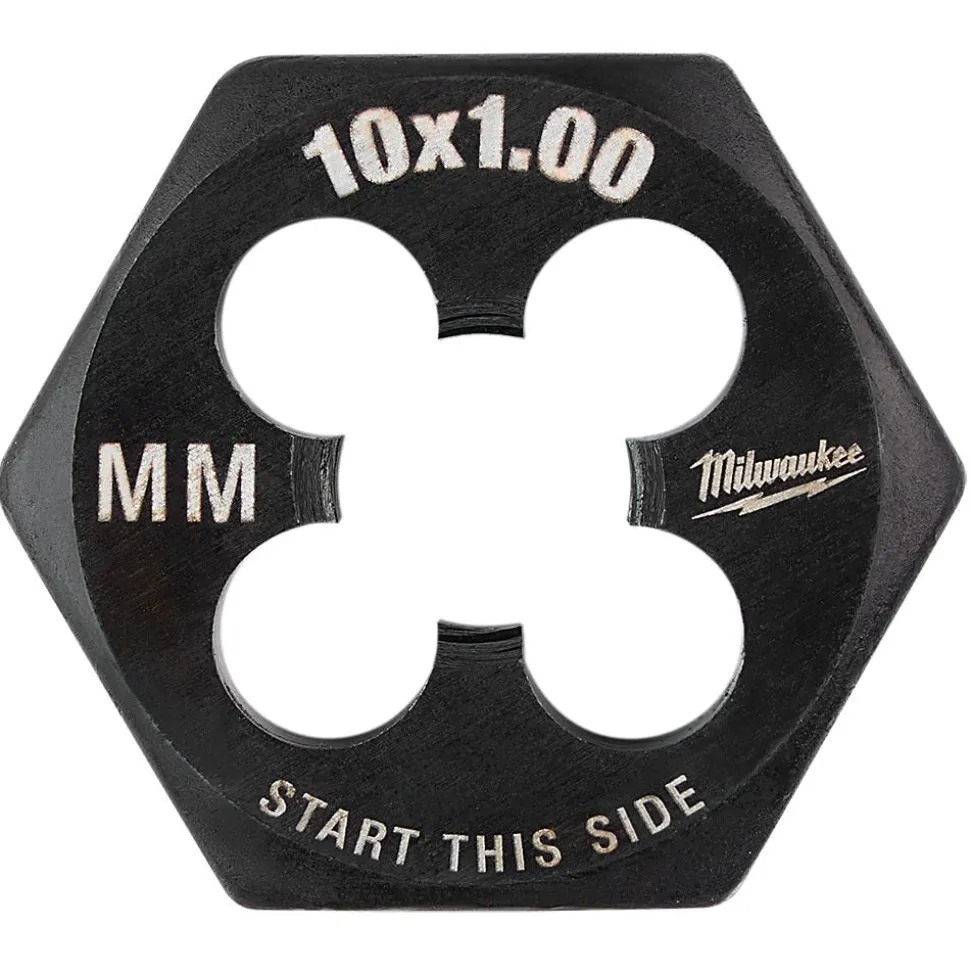 Milwaukee M10-1.00 mm 1-Inch Hex Threading Die 49-57-5354