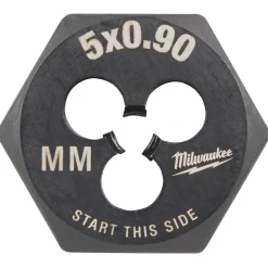 Milwaukee M5-0.90 mm 1-Inch Hex Threading Die 49-57-5328