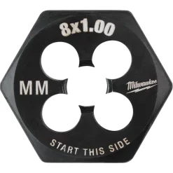 Milwaukee M8-1.00 mm 1-Inch Hex Threading Die 49-57-5345