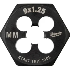 Milwaukee M9-1.25 mm 1-Inch Hex Threading Die 49-57-5347