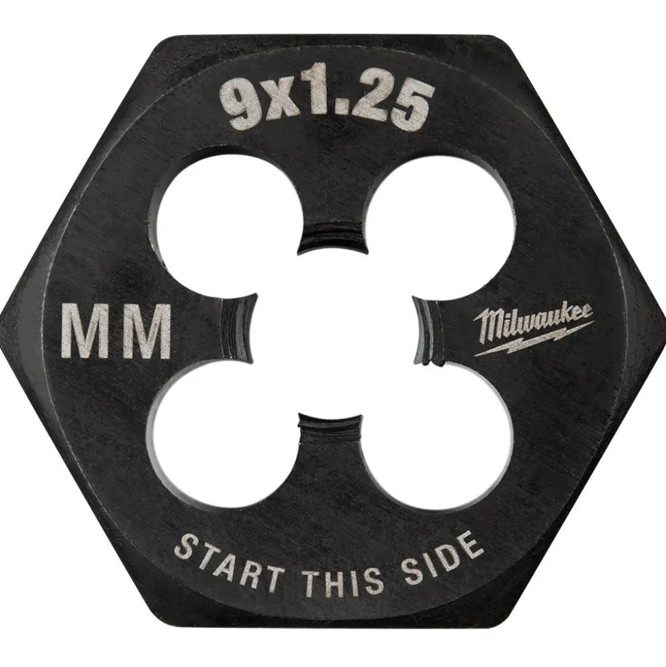 Milwaukee M9-1.25 mm 1-Inch Hex Threading Die 49-57-5347