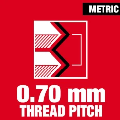Milwaukee M4-0.70 mm 1-Inch Hex Threading Die 49-57-5319