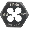 Milwaukee M7-1.00 mm 1-Inch Hex Threading Die 49-57-5341