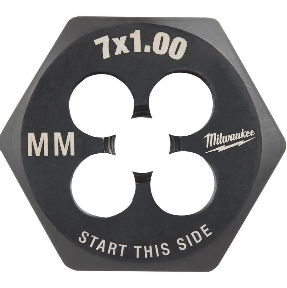 Milwaukee M7-1.00 mm 1-Inch Hex Threading Die 49-57-5341