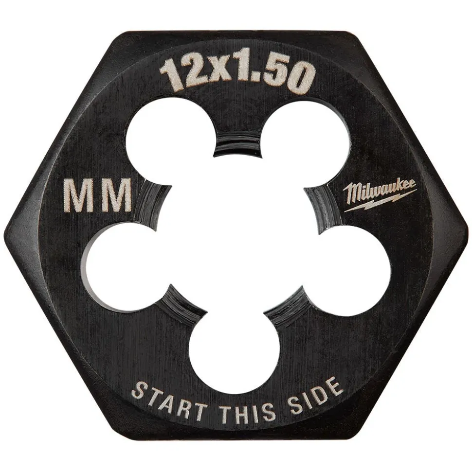 Milwaukee M12-1.50 mm 1-Inch Hex Threading Die 49-57-5359