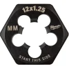Milwaukee M12-1.25 mm 1-Inch Hex Threading Die 49-57-5361