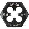 Milwaukee M9-1.00 mm 1-Inch Hex Threading Die 49-57-5349