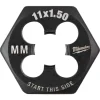 Milwaukee M11-1.50 mm 1-Inch Hex Threading Die 49-57-5356