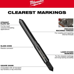 Milwaukee M3-0.60 mm Straight Flute Plug Tap 49-57-5110