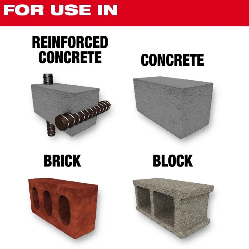 Milwaukee MX4 1-1/4" x 24" x 29" 4-Cutter SDS-MAX Rotary Hammer Drill Bit 48-20-3973