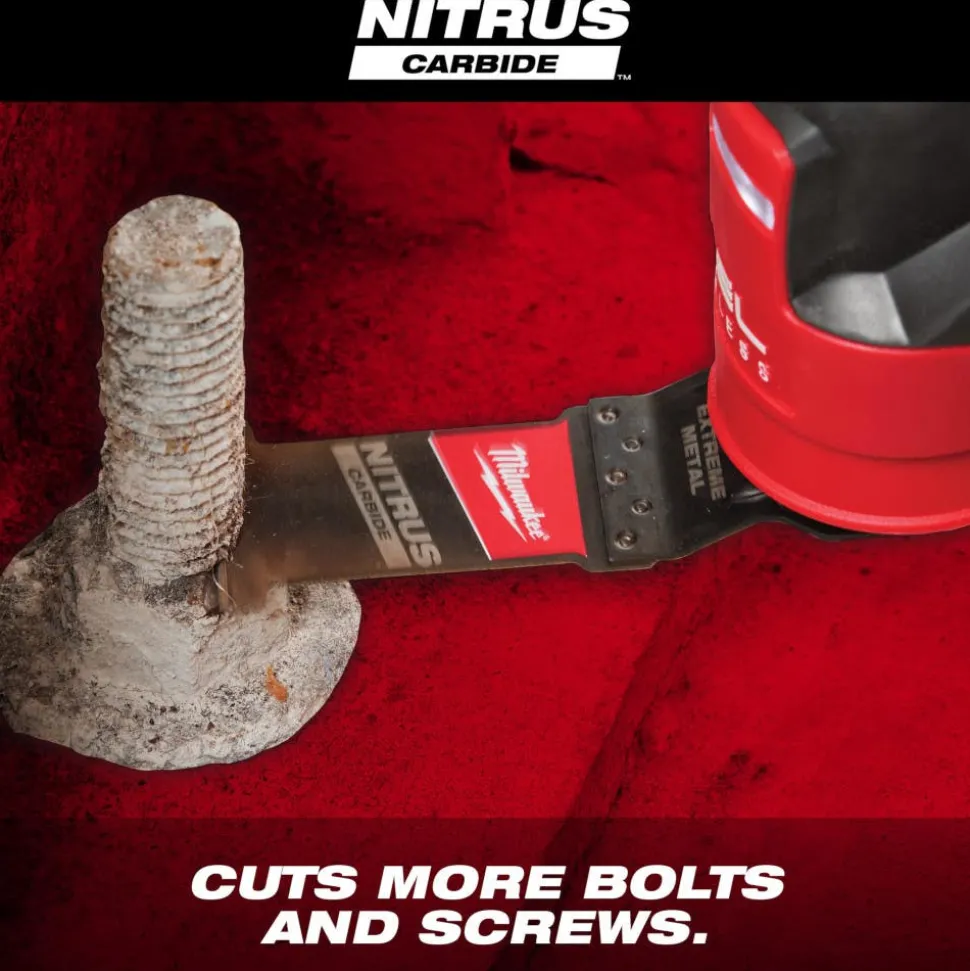 Milwaukee NITRUS CARBIDE Extreme Metal Universal Fit OPEN-LOK Multi-Tool Blade 10PK 49-25-1569