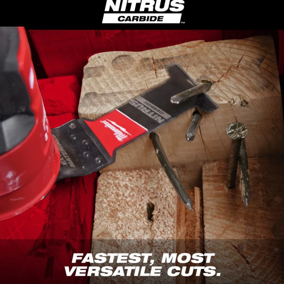 Milwaukee NITRUS CARBIDE Extreme Materials Universal Fit OPEN-LOK Multi-Tool Blade 10PK 49-25-1579