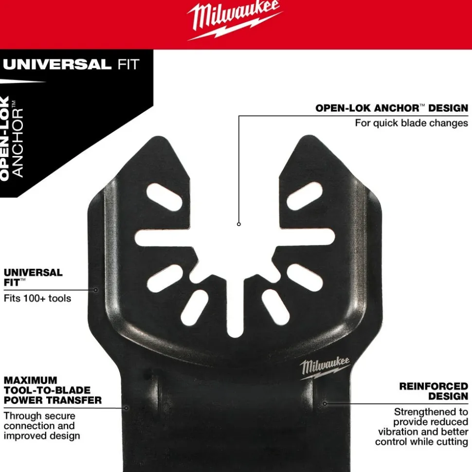 Milwaukee NITRUS CARBIDE Extreme Metal Universal Fit OPEN-LOK Multi-Tool Blade 3PK 49-25-1563