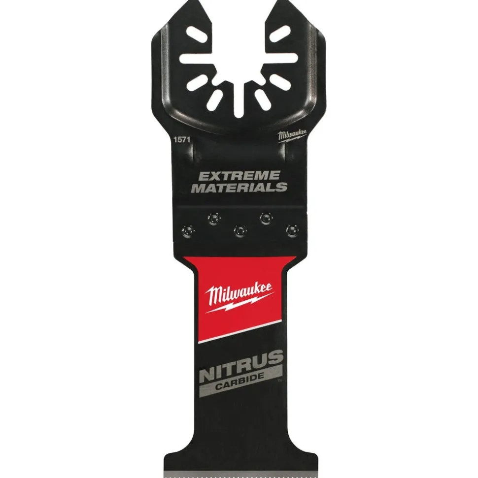 Milwaukee NITRUS CARBIDE Extreme Materials Universal Fit OPEN-LOK Multi-Tool Blade 5PK 49-25-1575