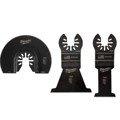 Milwaukee Open-Lok 3 Piece Wood Cutting Multi-Tool Blade Variety Pack 49-10-9004