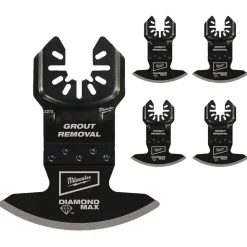 Milwaukee OPEN-LOK DIAMOND MAX Diamond Grit Grout Removal Multi-Tool Blade 5PK 49-25-2275