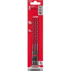 Milwaukee 3PC. SHOCKWAVE Impact Duty Carbide Hammer Drill Bit Set 48-20-9050