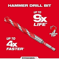 Milwaukee 7PC. SHOCKWAVE Impact Duty Carbide Hammer Drill Bit Set 48-20-9057