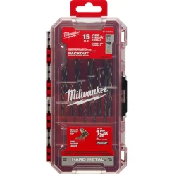 Milwaukee RED HELIX Cobalt Drill Bit Set - 15 Piece 48-89-2370