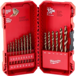 Milwaukee RED HELIX Cobalt Drill Bit Set - 23 Piece 48-89-2338