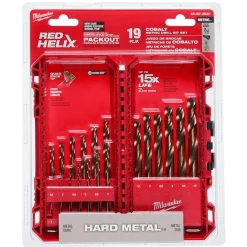 Milwaukee RED HELIX Cobalt Metric Drill Bit Set - 19 Piece 48-89-2530