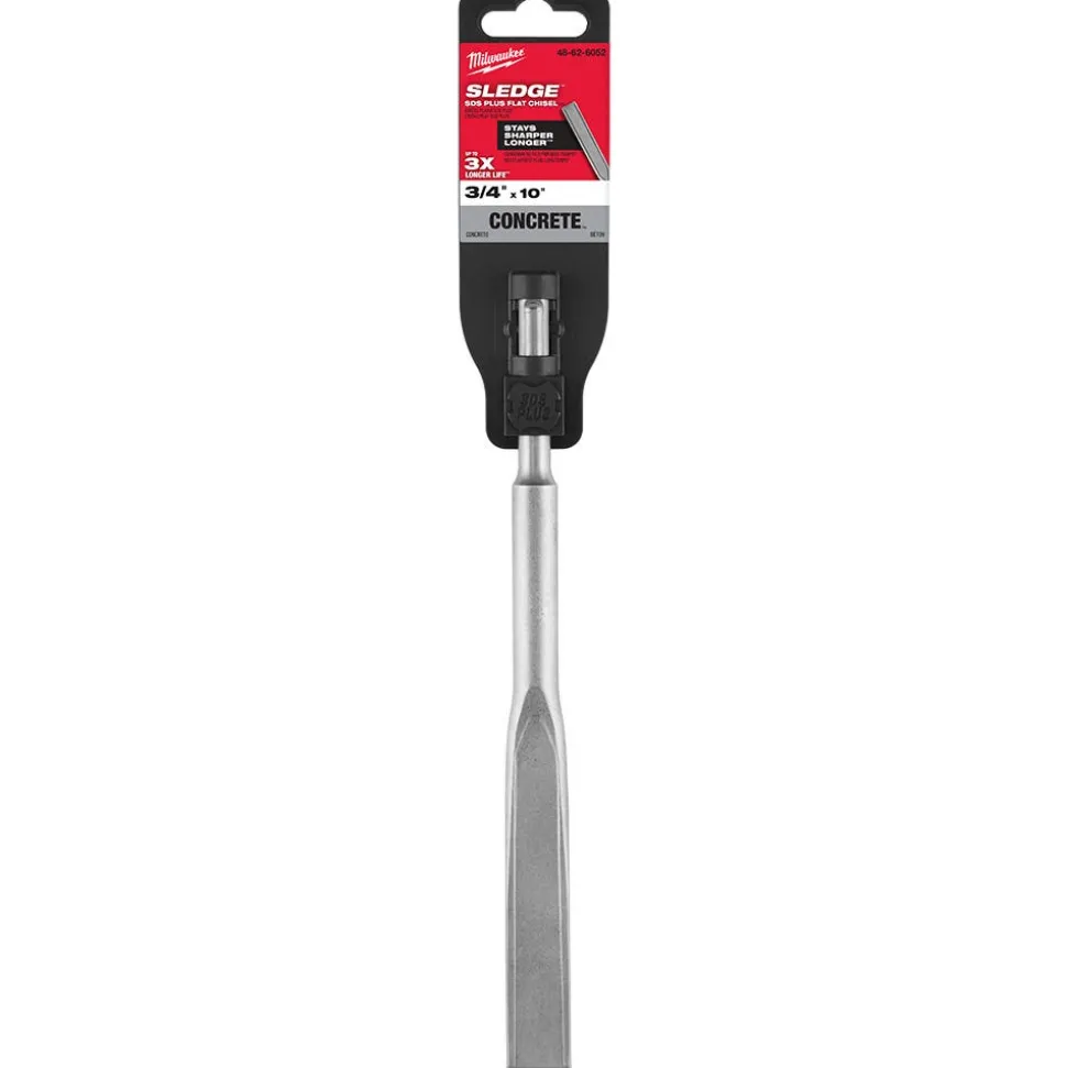 Milwaukee SDS PLUS SLEDGE 3/4" X 10" Flat Chisel 48-62-6052