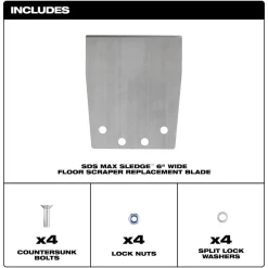 Milwaukee SDS-MAX SLEDGE Floor Scraper Replacement Kit 48-62-1912