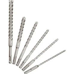 Milwaukee SDS-Plus MX4 4-Cutter Rotary Hammer Drill Bits - 6pc Kit 48-20-7499