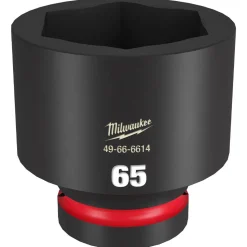 Milwaukee Shockwave Impact Duty 1" Drive 65mm Standard 6 Point Socket 49-66-6614