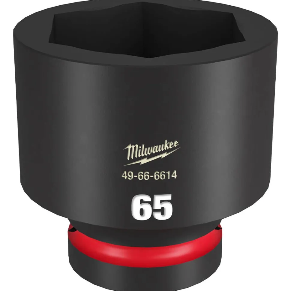 Milwaukee Shockwave Impact Duty 1" Drive 65mm Standard 6 Point Socket 49-66-6614