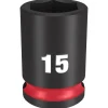 Milwaukee Shockwave Impact Duty 3/8'' Drive 15mm Standard 6 Point Socket 49-66-6139