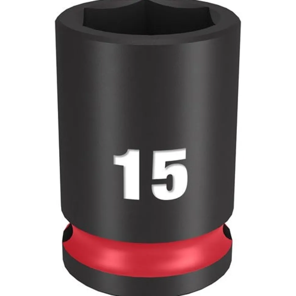 Milwaukee Shockwave Impact Duty 3/8'' Drive 15mm Standard 6 Point Socket 49-66-6139