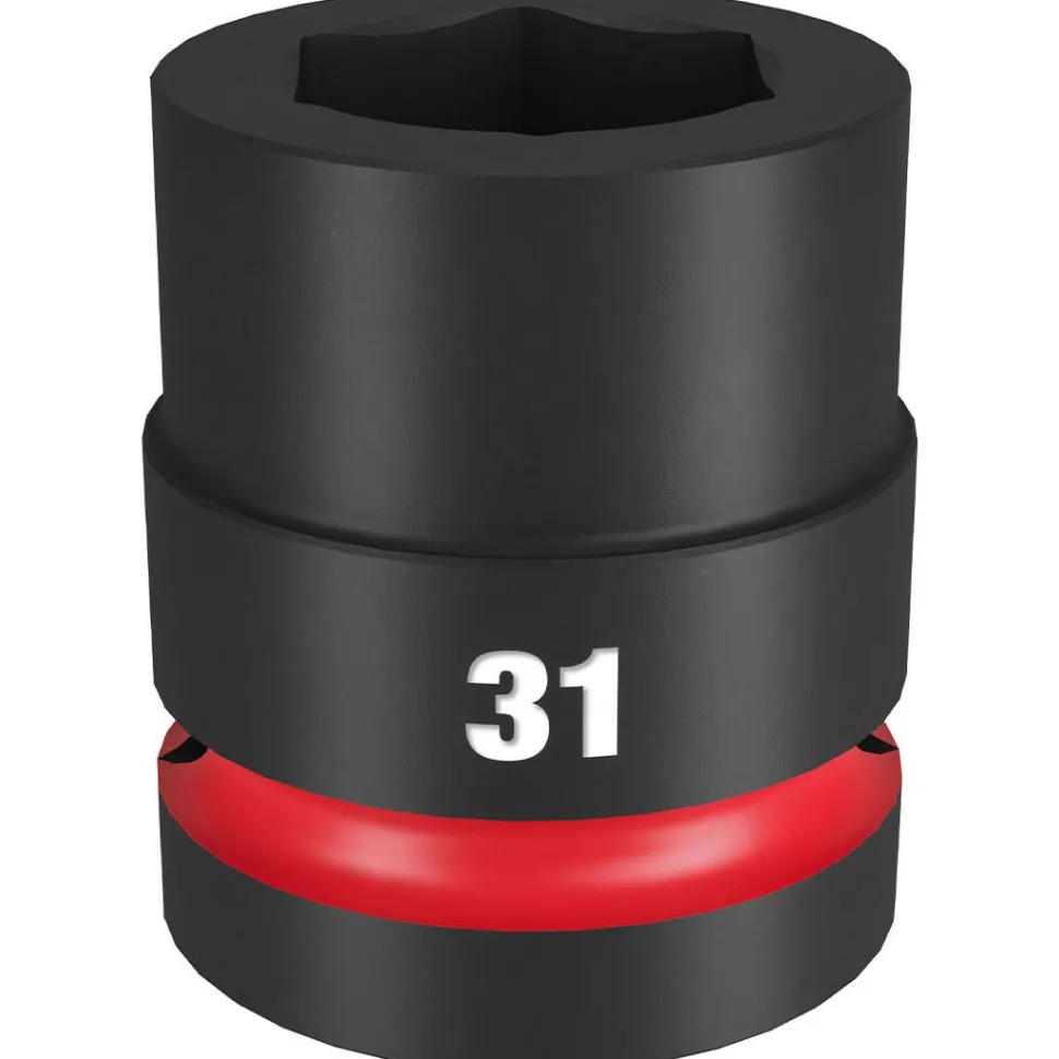 Milwaukee Shockwave Impact Duty 1" Drive 31mm Standard 6 Point Socket 49-66-6596