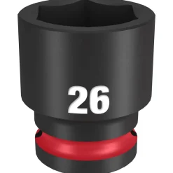 Milwaukee Shockwave Impact Duty 1/2" Drive 26mm Standard 6 Point Socket 49-66-6258