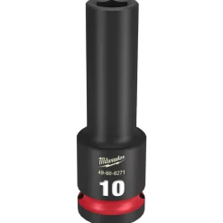 Milwaukee Shockwave Impact Duty 1/2" Drive 10mm Deep 6 Point Socket 49-66-6271