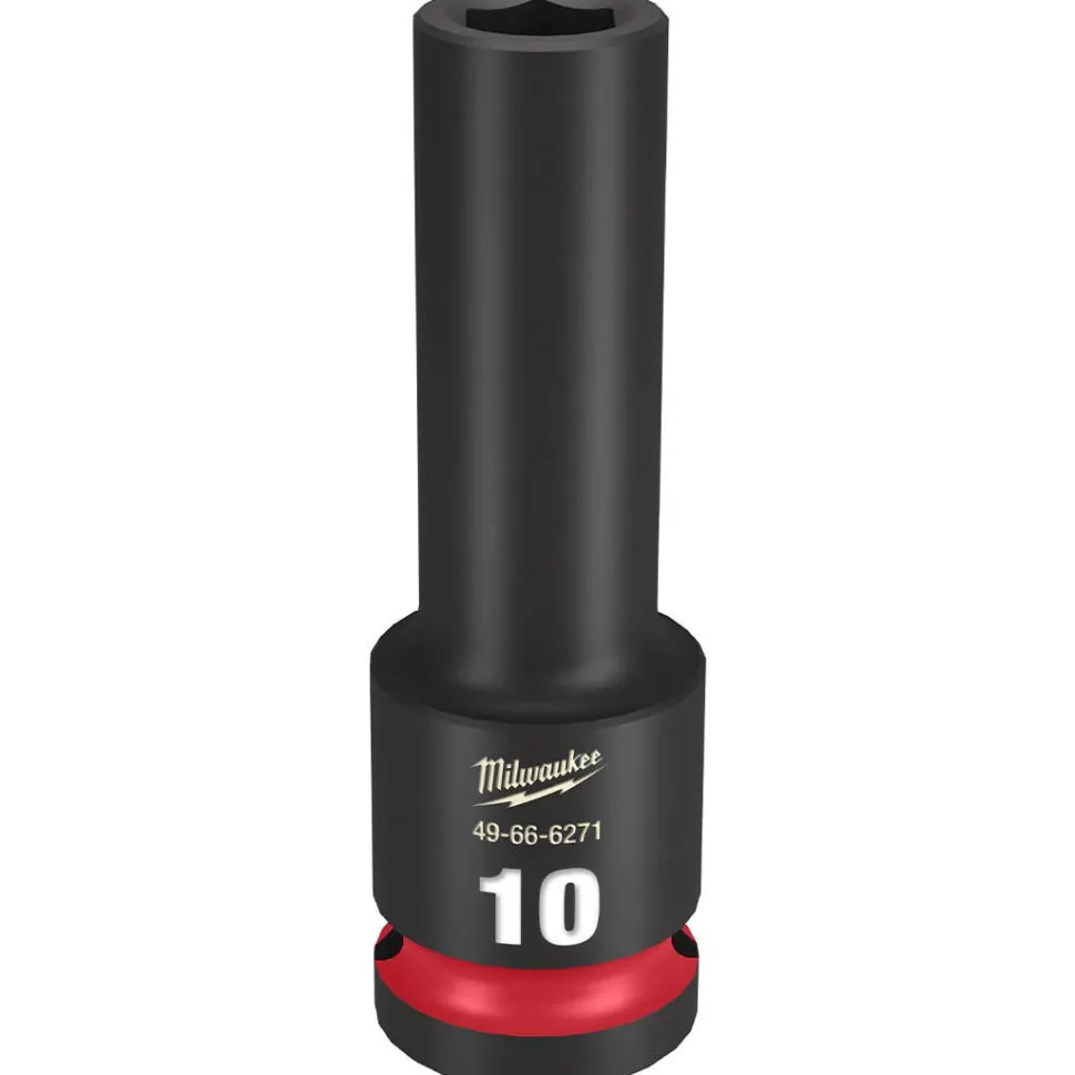 Milwaukee Shockwave Impact Duty 1/2" Drive 10mm Deep 6 Point Socket 49-66-6271