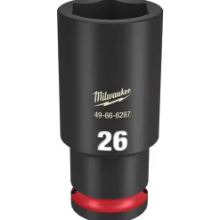 Milwaukee Shockwave Impact Duty 1/2" Drive 26mm Deep 6 Point Socket 49-66-6287