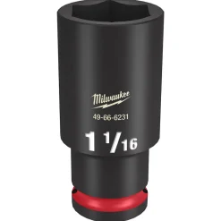 Milwaukee Shockwave Impact Duty 1/2" Drive 1-1/16" Deep 6 Point Socket 49-66-6231