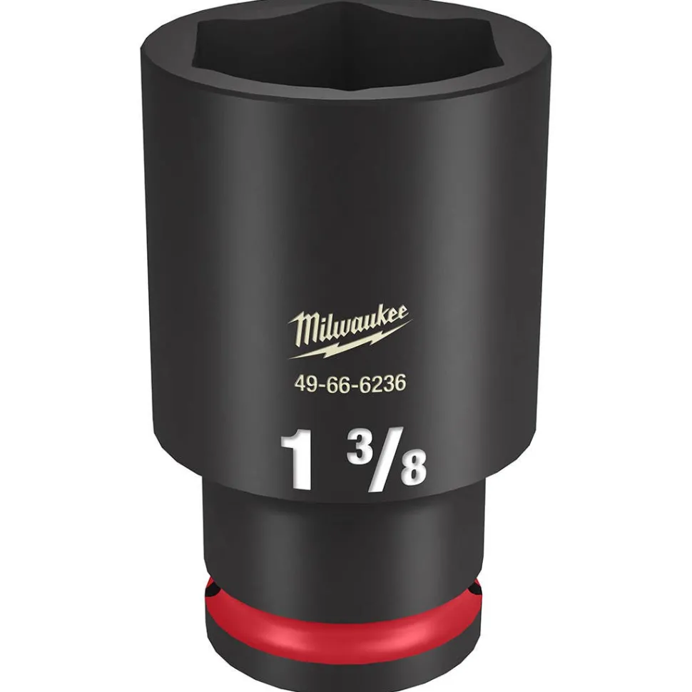 Milwaukee Shockwave Impact Duty 1/2" Drive 1-3/8" Deep 6 Point Socket 49-66-6236