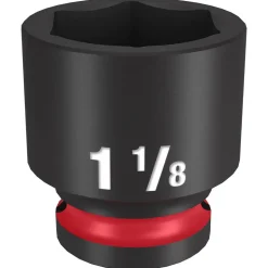 Milwaukee Shockwave Impact Duty 1/2" Drive 1-1/8" Standard 6 Point Socket 49-66-6212
