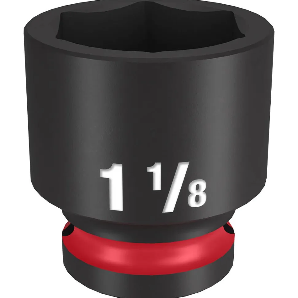 Milwaukee Shockwave Impact Duty 1/2" Drive 1-1/8" Standard 6 Point Socket 49-66-6212