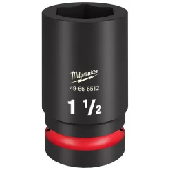 Milwaukee SHOCKWAVE Impact Duty 1" Drive 1-1/2" Deep 6 Point Socket 49-66-6512