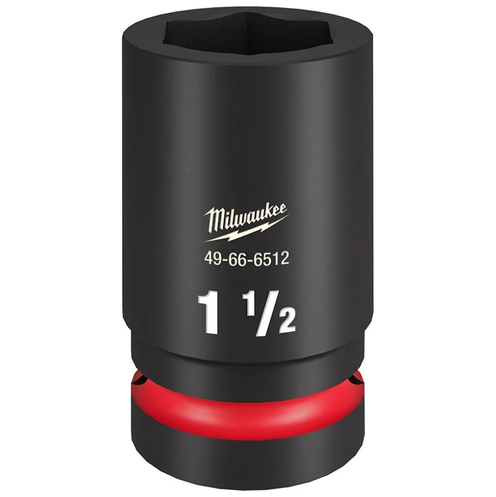 Milwaukee SHOCKWAVE Impact Duty 1" Drive 1-1/2" Deep 6 Point Socket 49-66-6512