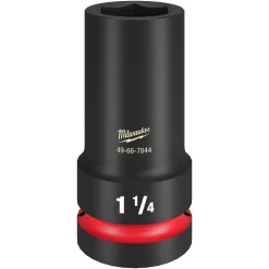 Milwaukee SHOCKWAVE Impact Duty 1" Drive 1-1/4" Thin Wall Extra Deep 6 Point Socket 49-66-7844