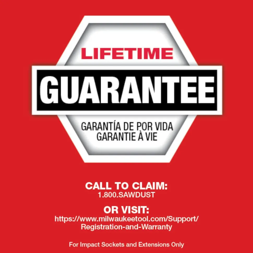 Milwaukee SHOCKWAVE Impact Duty 1" Drive 1-1/4" Thin Wall Extra Deep 6 Point Socket 49-66-7844