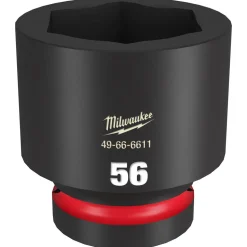 Milwaukee Shockwave Impact Duty 1" Drive 56mm Standard 6 Point Socket 49-66-6611